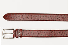Load image into Gallery viewer, The Porto Alegre Burgundy Leather Belt