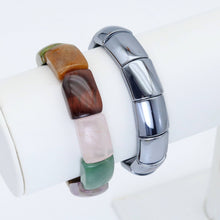 Load image into Gallery viewer, 14x17mm Curved Rectangle Stretchy Bracelet, Sku#U1993