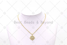 Load image into Gallery viewer, CZ Micro Pave North Star Shape Pendant, 18K Gold Filled Star Charm, Necklace Bracelet Charm Pendant, 25x21mm,Sku#LK496