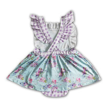 Load image into Gallery viewer, Floral backless skirt baby summer romper