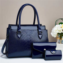 Load image into Gallery viewer, Women's 3-Piece PU Leather Crossbody Tote Bag Set - Versatile Shoulder Handbag with Multiple Compartments