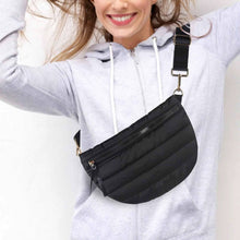 Load image into Gallery viewer, Women's Quilted Crossbody Bag - Casual Dumpling Shoulder Bag with Adjustable Strap