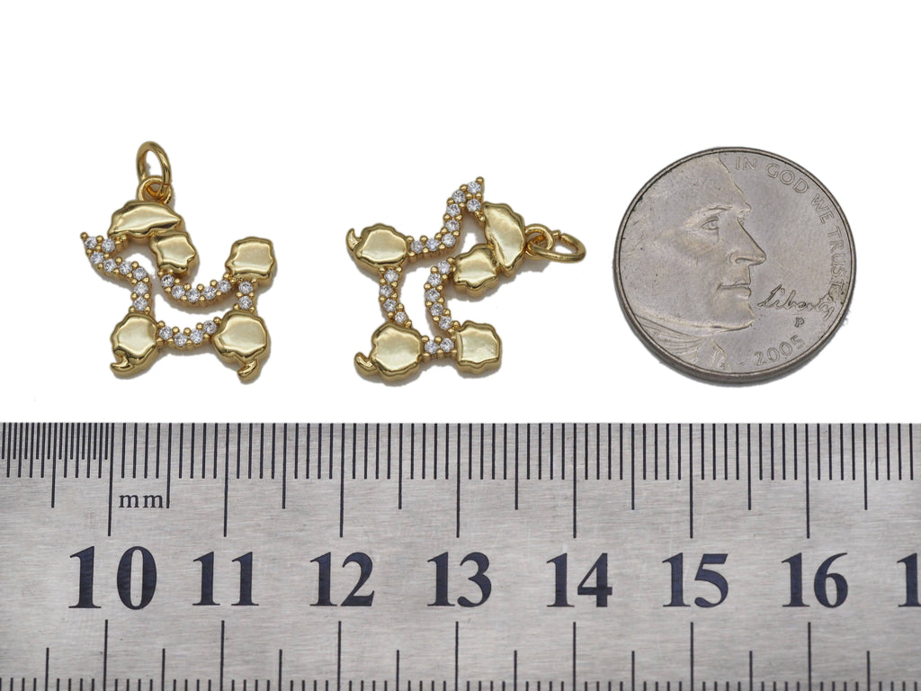 CZ Puppy Charm, Sku#LD240