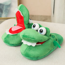 Load image into Gallery viewer, Plush Animal Slippers - Cute Moving Mouth Indoor Winter Slippers