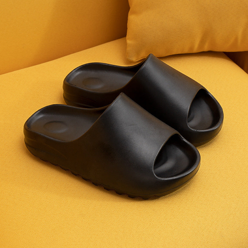 Unisex EVA Thick-Sole Couple Slippers | Non-Slip Open-Toe Platform Slides
