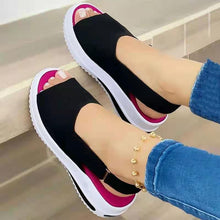Load image into Gallery viewer, Velcro Fish Mouth Sandals