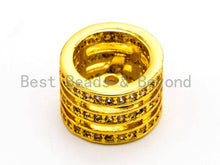 Load image into Gallery viewer, CZ Micro Pave Swirl Spacer Beads, Cubic Zirconia Spacer bead, sku#G304