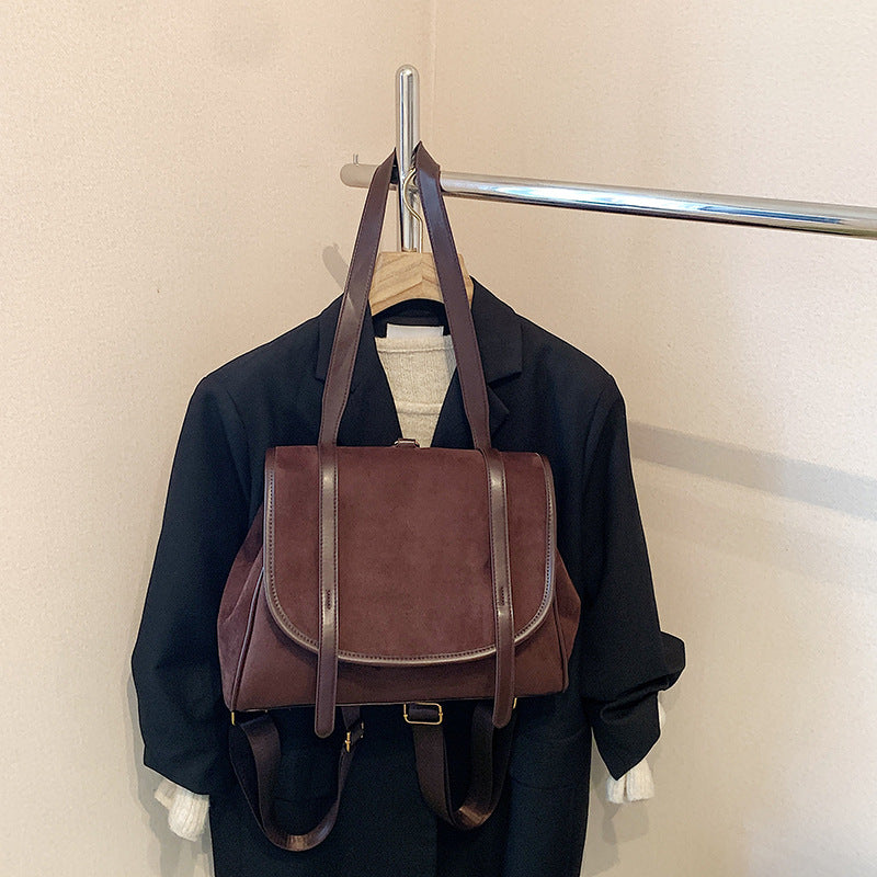 Retro High-Capacity Shoulder Bag | Casual & Commuter PU Leather Bag