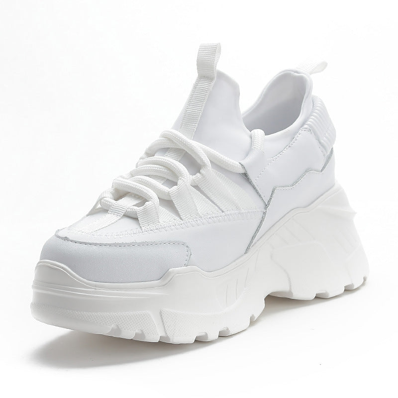 Women's Chunky Platform Sneakers | Breathable Mesh Thick-Sole Dad Shoes