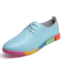 Load image into Gallery viewer, Pointed Toe Leather Flat Shoes