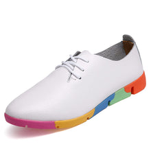 Load image into Gallery viewer, Pointed Toe Leather Flat Shoes