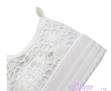 Load image into Gallery viewer, White Canvas Sneakers
