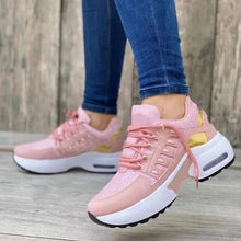 Load image into Gallery viewer, Lace-Up Wedge Sneakers