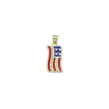 Load image into Gallery viewer, American Flag Charm Pendant, Sku#LK972