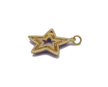 Load image into Gallery viewer, CZ Colorful Enamel Five Point Star Charm, Sku#F1509