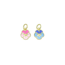 Load image into Gallery viewer, Pink Blue Cherry flower Charm Pendant,Sku#LX870