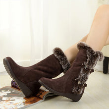 Load image into Gallery viewer, Women's Slip-On Fur Snow Boots | Warm Mid-Calf Winter Boots