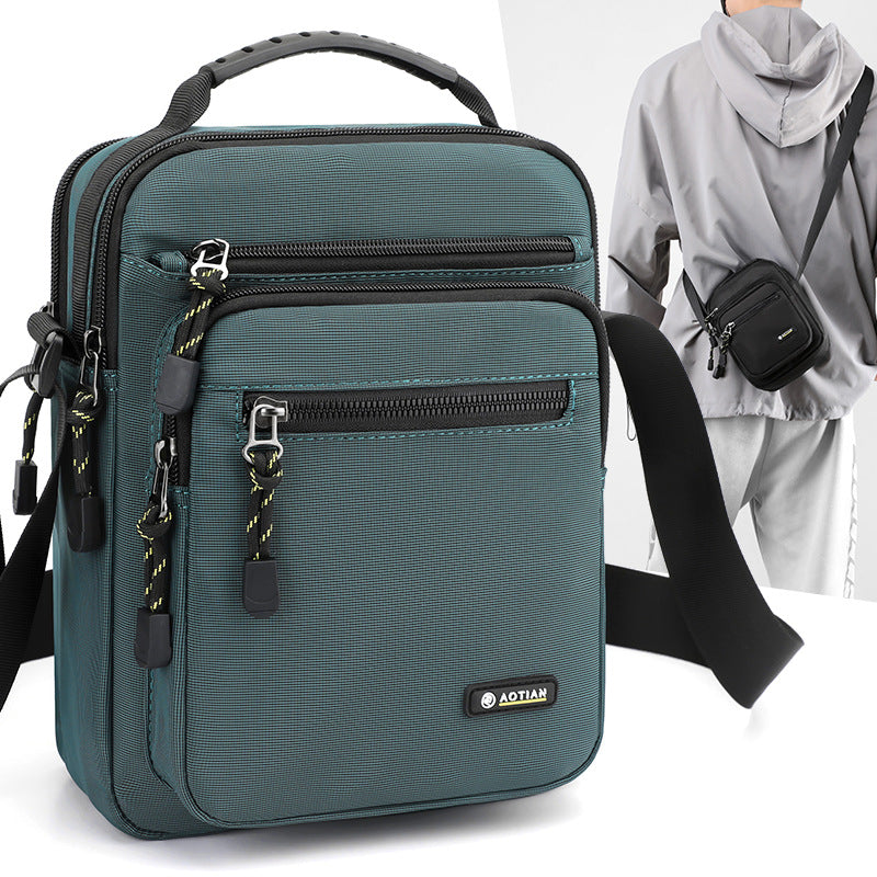 Men's Crossbody Shoulder Bag - Business Casual Tote - Oxford Cloth Messenger Bag
