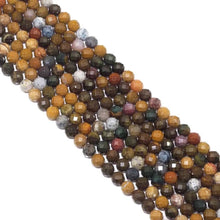 Load image into Gallery viewer, Genuine Ocean Jasper Round Faceted Beads, 8mm, Sku#U1516