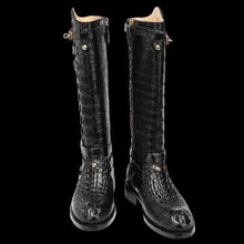 Load image into Gallery viewer, Crocodile Knee High Boots Women