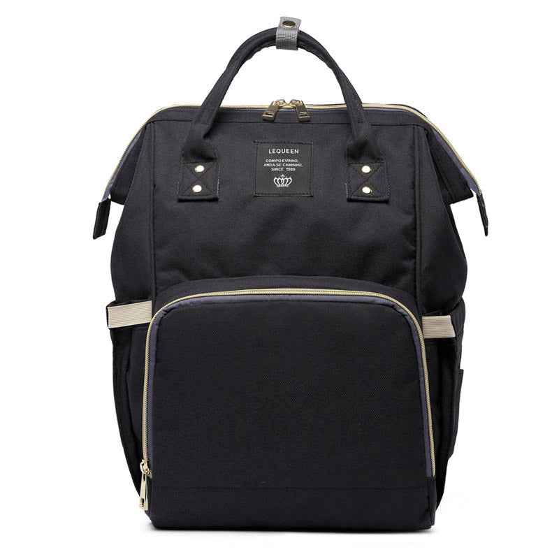 Maternity Diaper Backpack - Large Capacity Waterproof Oxford Nappy Bag with Anti-Theft Pocket & Stroller Straps