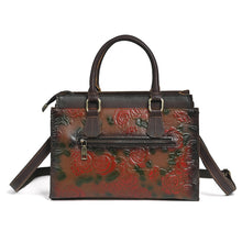 Load image into Gallery viewer, Women's Genuine Leather Shoulder Bag – Embossed Full-Grain Cowhide Handbag