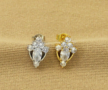 Load image into Gallery viewer, CZ Diamond Stud Earrings, Sku#B190