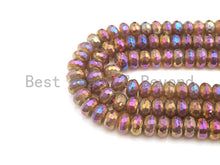 Load image into Gallery viewer, Mystic Plated Rainbow Agate Rondelle Shape Beads,  sku# UA39