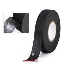 Load image into Gallery viewer, 5-Meter Heat-Resistant Electrical Tape – Black Polyester for Car &amp; Cable Management