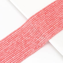 Load image into Gallery viewer, Pink Coral Round Faceted Beads, 3mm, Sku#U1635