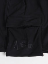 Load image into Gallery viewer, Apastime Vacation in Portugal French Terry Belted Shorts - Black
