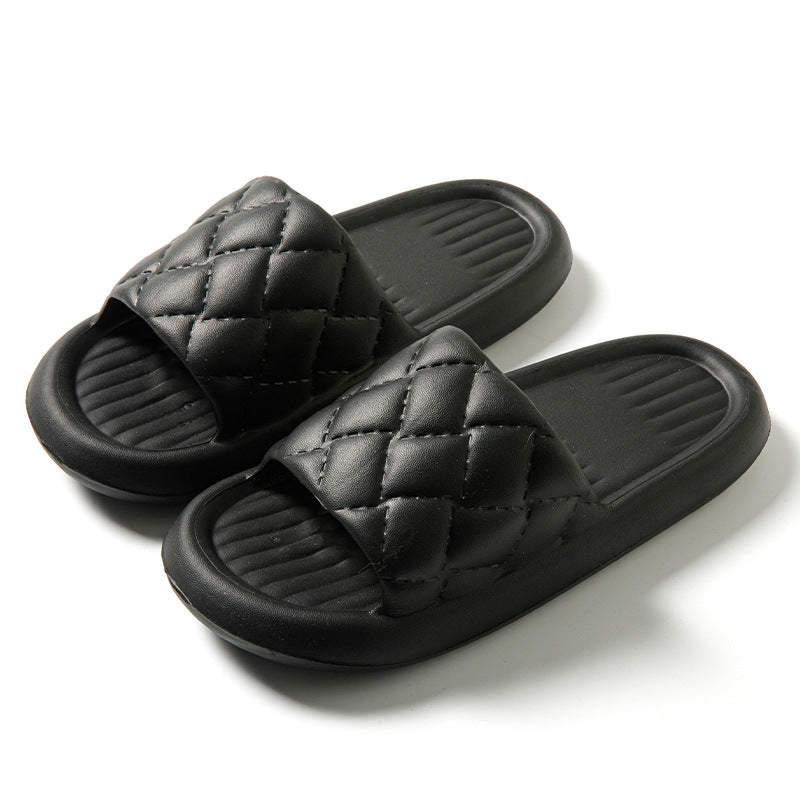 Rhombus EVA Slides | Unisex Non-Slip Lightweight Home Slippers | Indoor Outdoor Bathroom Shoes