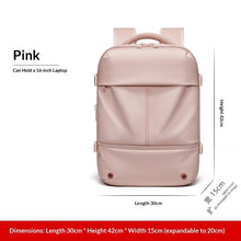 Load image into Gallery viewer, Water-Resistant Expandable Laptop Backpack | 16" Oxford Fabric Business Travel Bag 20–35L