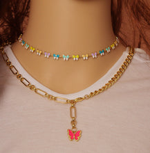 Load image into Gallery viewer, Mixed Paperclip Cuban Chain Necklace, sk#EF194