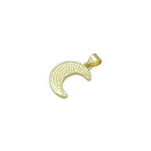 Load image into Gallery viewer, Gold White Mother of Pearl Cresent Moon Charm Pendant, Sku#LK969