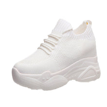 Load image into Gallery viewer, Women's Canvas Low-Top Sneakers | Casual Round-Toe White Shoes