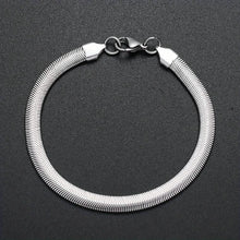 Load image into Gallery viewer, 6mm Stainless Steel Snake Chain Bracelet – Unisex