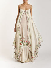 Load image into Gallery viewer, Spring Summer Women Clothing Strap Tube Top Printed Wide Hem Loose Dress Maxi Dress