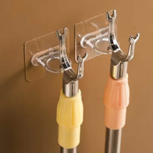 Load image into Gallery viewer, 4-Pack Clear Adhesive Utility Hooks