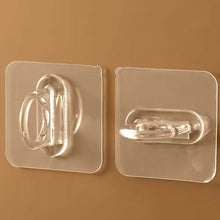 Load image into Gallery viewer, 4-Pack Clear Adhesive Utility Hooks