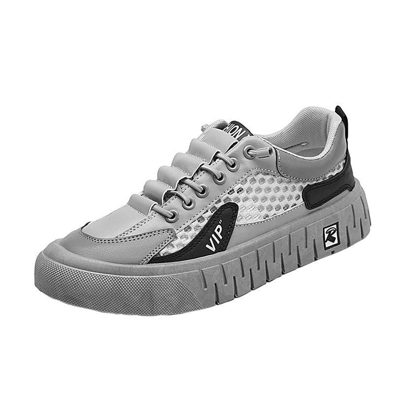 Men's Breathable Mesh Athletic Sneakers | Casual Lace-Up Shoes