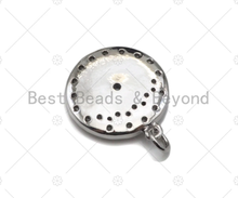 Load image into Gallery viewer, Gold Silver CZ Evil Eye Charm, Sku#L415