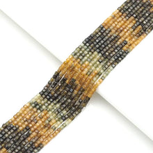 Load image into Gallery viewer, Genuine Yellow Green Black Tourmaline Faceted Cube Beads, 2.5mm, Sku#U1546
