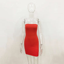 Load image into Gallery viewer, Spring Summer off-Neck Sheath Sexy All-Match Nightclub Dress Women Clothing