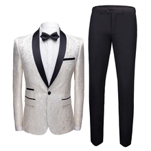 Load image into Gallery viewer, 3 Piece Suit Slim Fit Blazer Pants &amp; Vest Men's