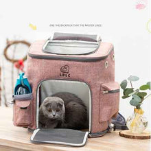 Load image into Gallery viewer, Transparent Cat Backpack Carrier for Cats &amp; Small Dogs – Ventilated, Padded Pet Travel Backpack