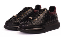 Load image into Gallery viewer, The Adler Pyht  Snk Skin Black &amp; Burgundy Men Sneaker