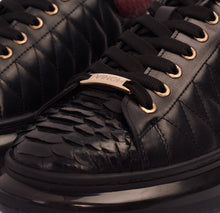 Load image into Gallery viewer, The Adler Pyht  Snk Skin Black &amp; Burgundy Men Sneaker