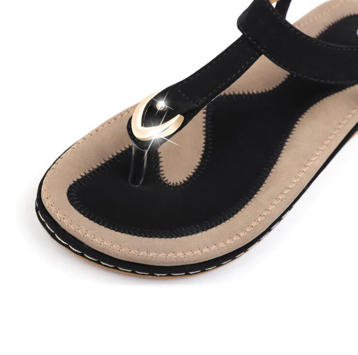 Women's PU Ankle Strap Platform Sandals | Low Heel Open-Toe Summer Shoes