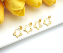 Load image into Gallery viewer, Five Point Star Earrings, LD62